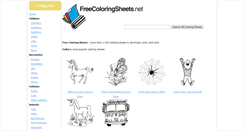 Desktop Screenshot of freecoloringsheets.net